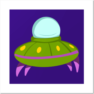 Cute UFO Posters and Art